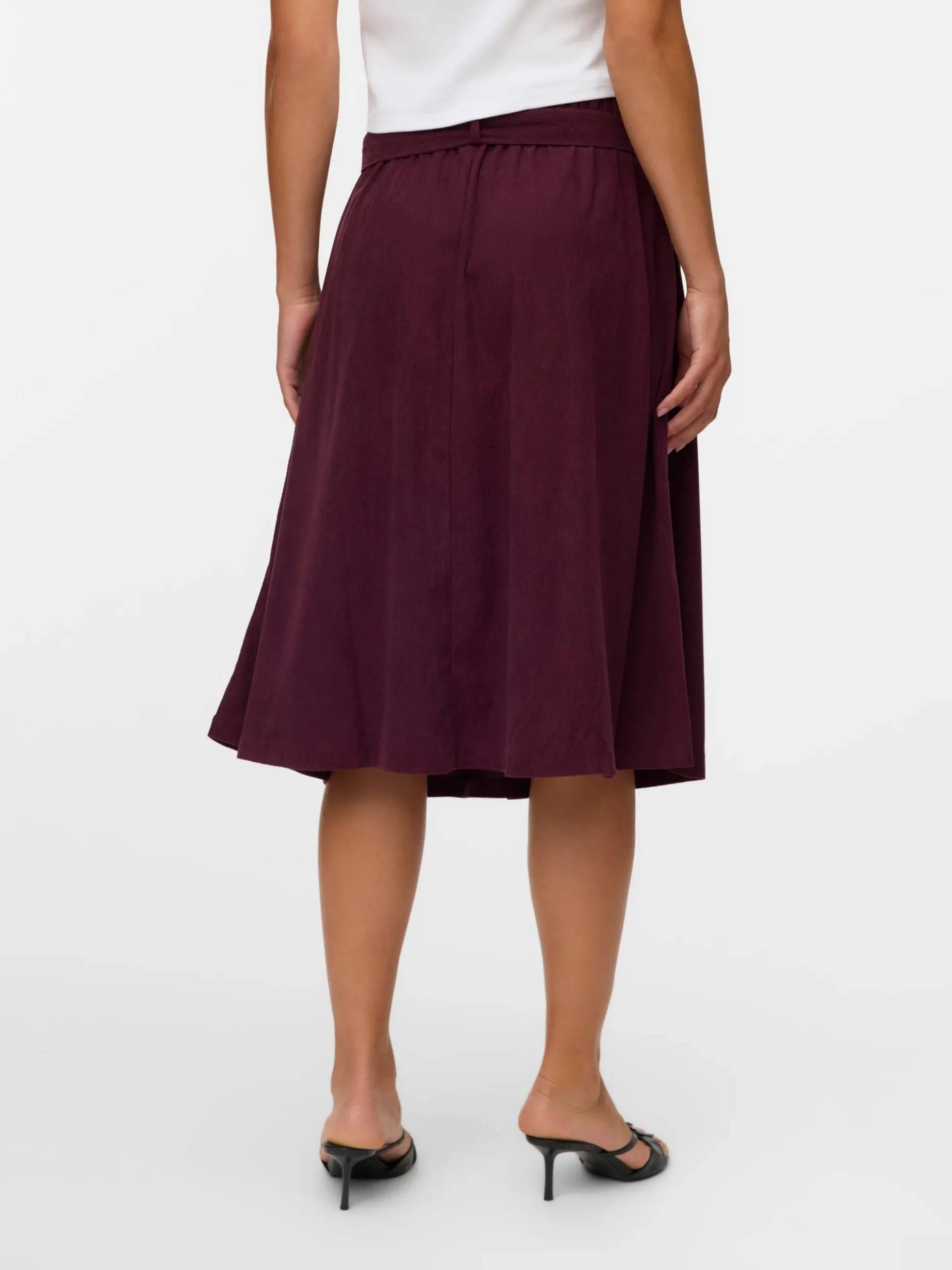VMVILJA Hohe Taille Cord Midirock