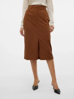 VMVILJA Hohe Taille Cord Midirock