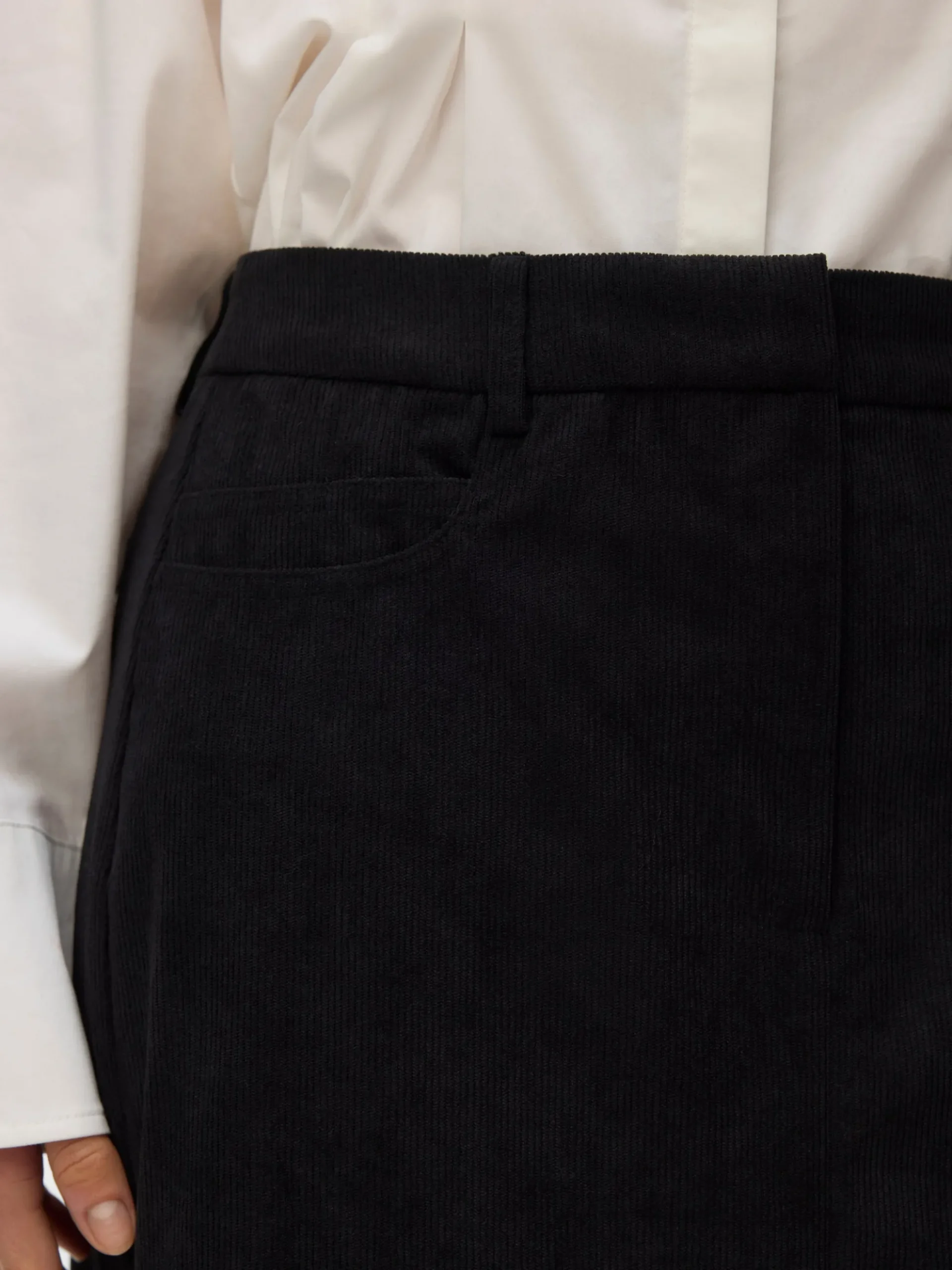 VMVILJA Hohe Taille Cord Midirock