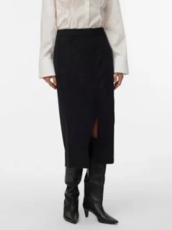 VMVILJA Hohe Taille Cord Midirock