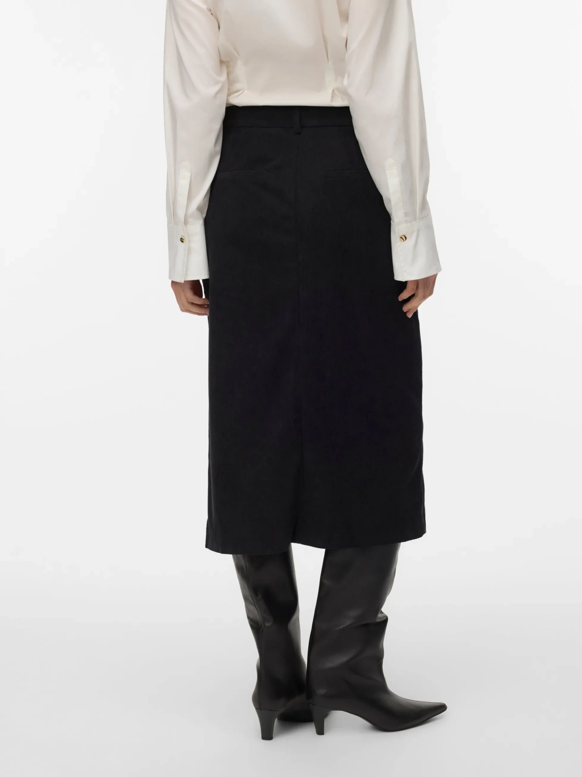 VMVILJA Hohe Taille Cord Midirock