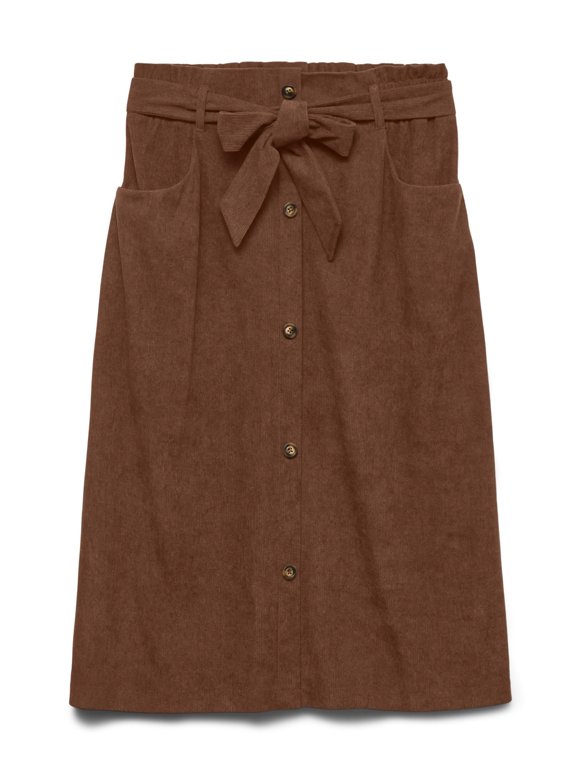 VMVILJA Hohe Taille Cord Midirock