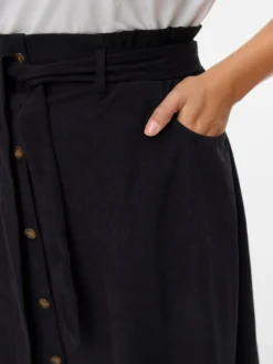 VMVILJA Hohe Taille Cord Midirock