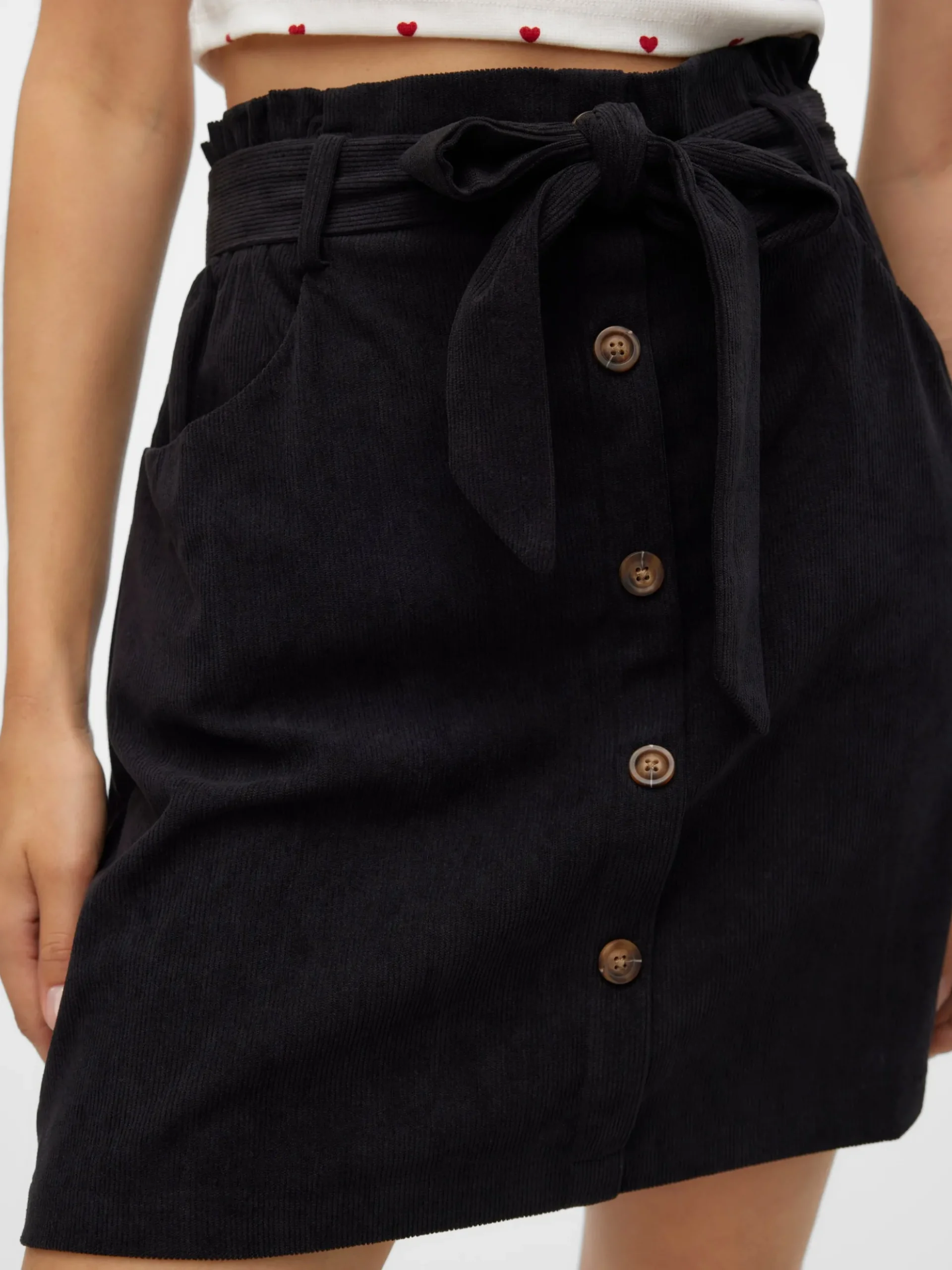 VMVILJA Hohe Taille Kurzer Cord Rock