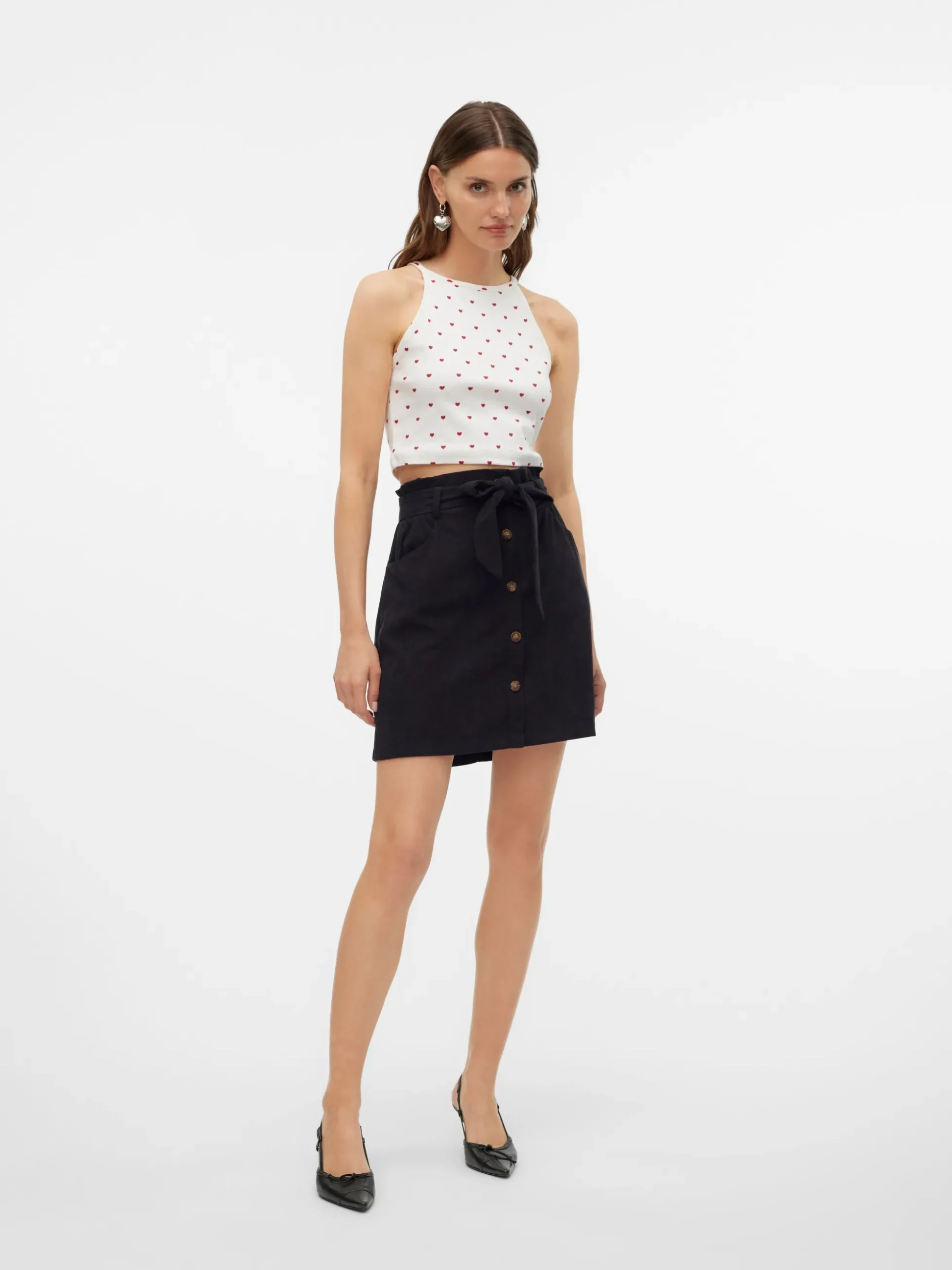 VMVILJA Hohe Taille Kurzer Cord Rock