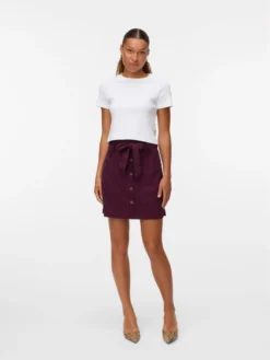 VMVILJA Hohe Taille Kurzer Cord Rock