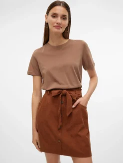 VMVILJA Hohe Taille Kurzer Cord Rock