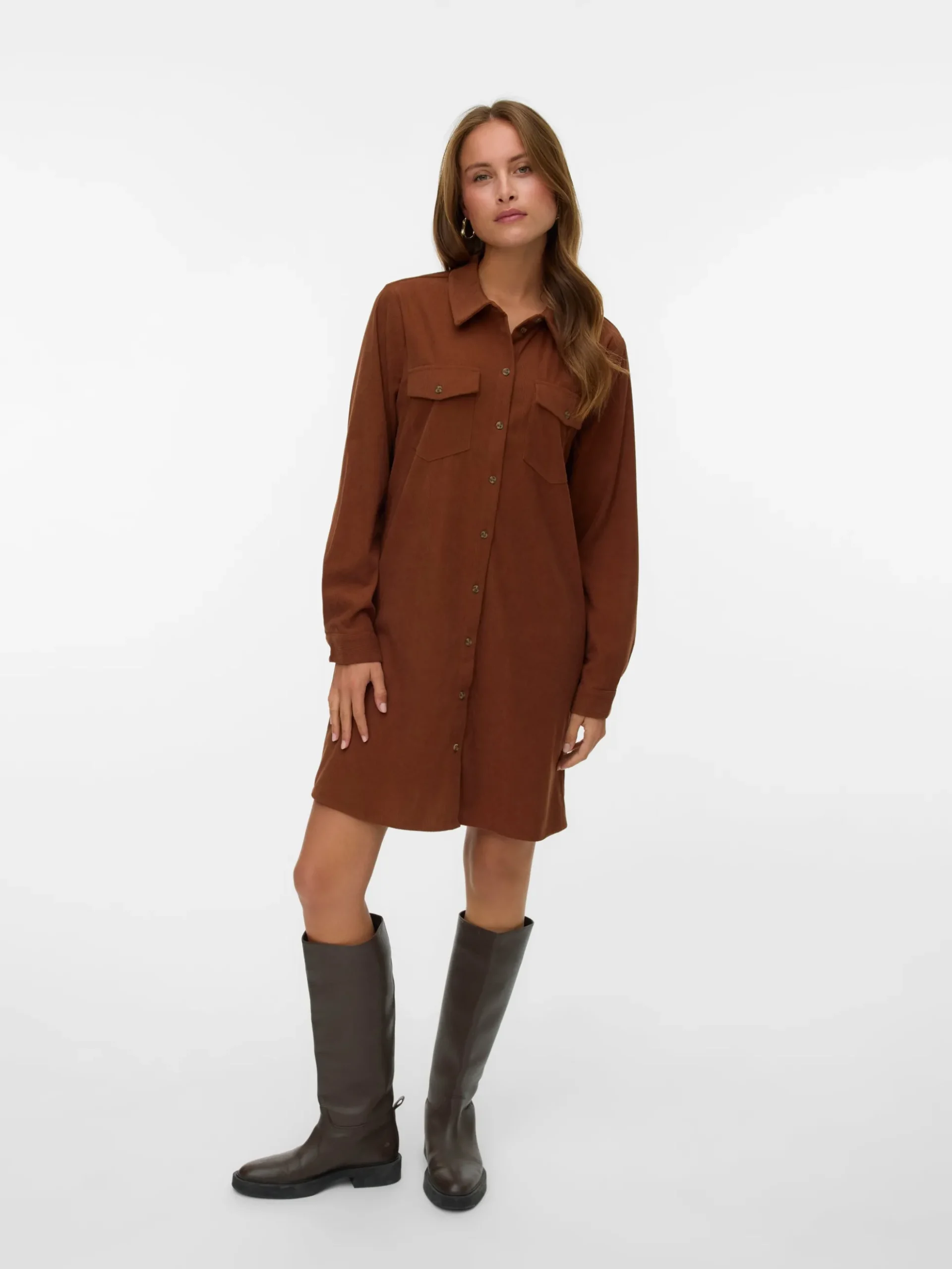 VMVILJA Kurzes Cord Kleid