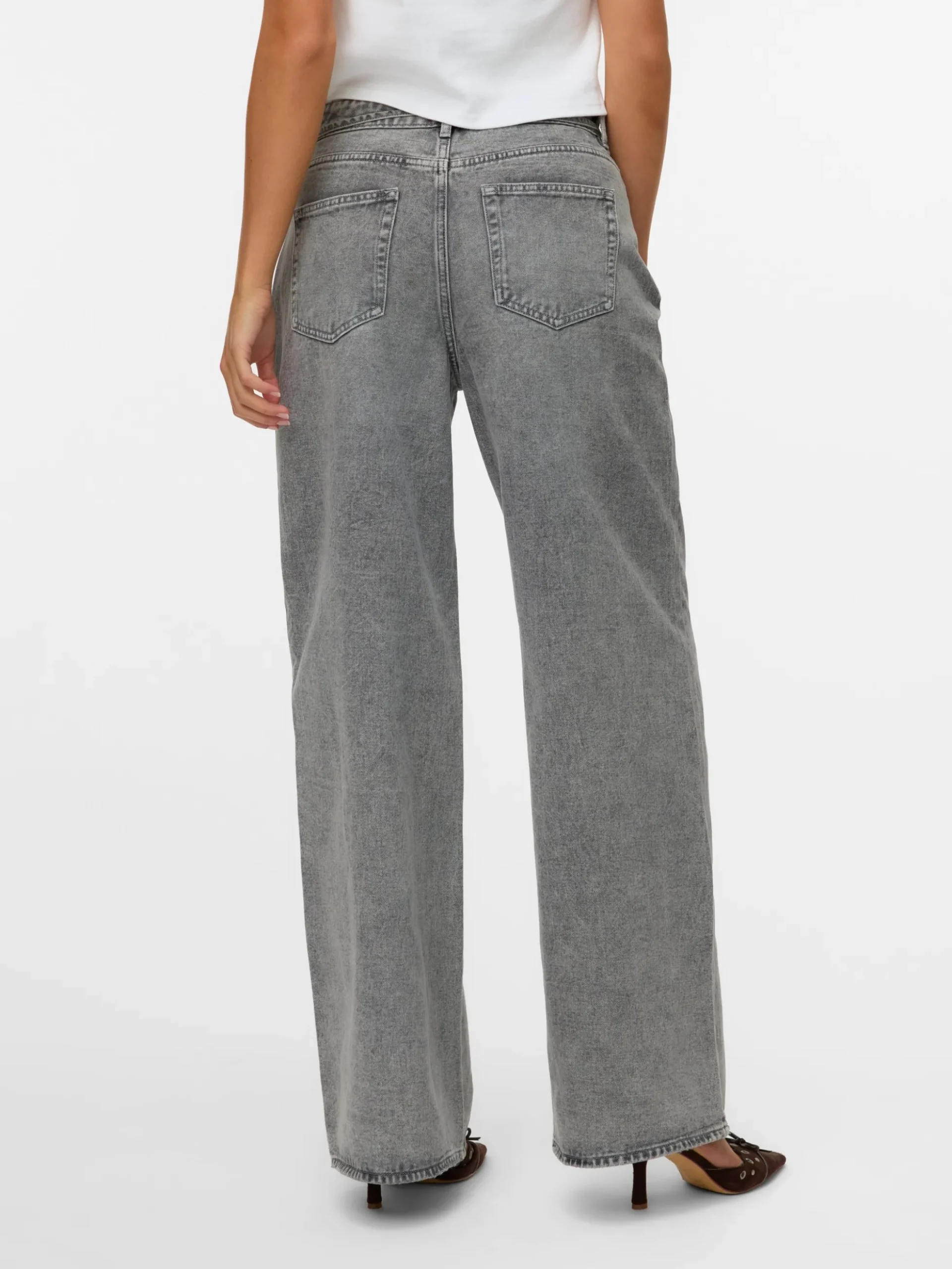 VMWIEN Mid Rise Weiter Beinschnitt Jeans