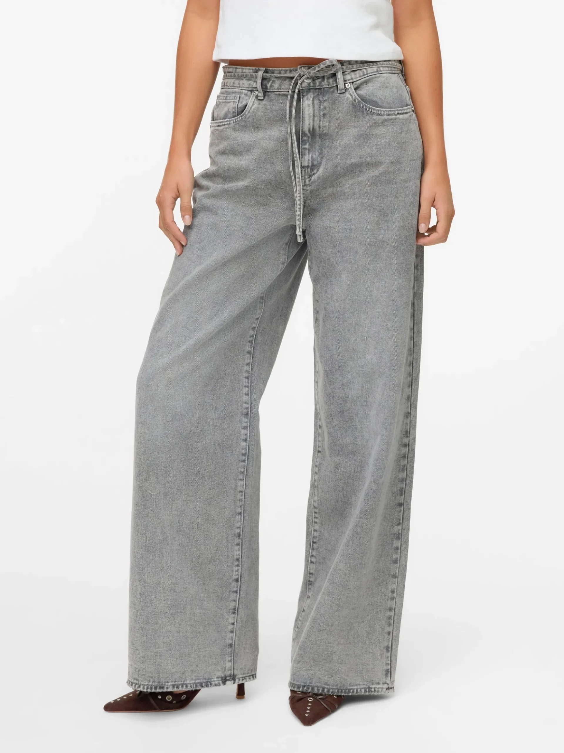 VMWIEN Mid Rise Weiter Beinschnitt Jeans
