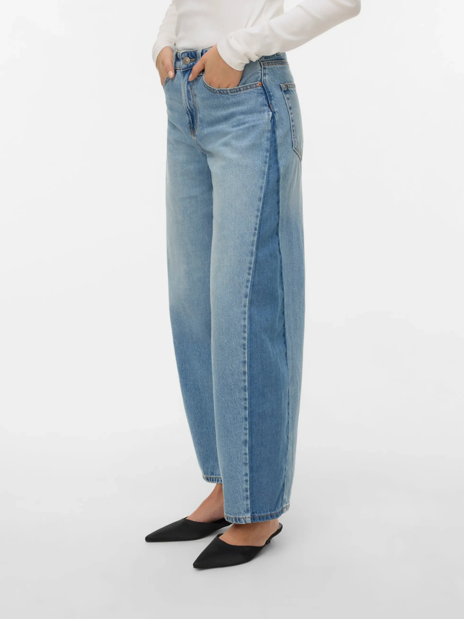 VMZELDA Hohe Taille Barrel Fit Jeans