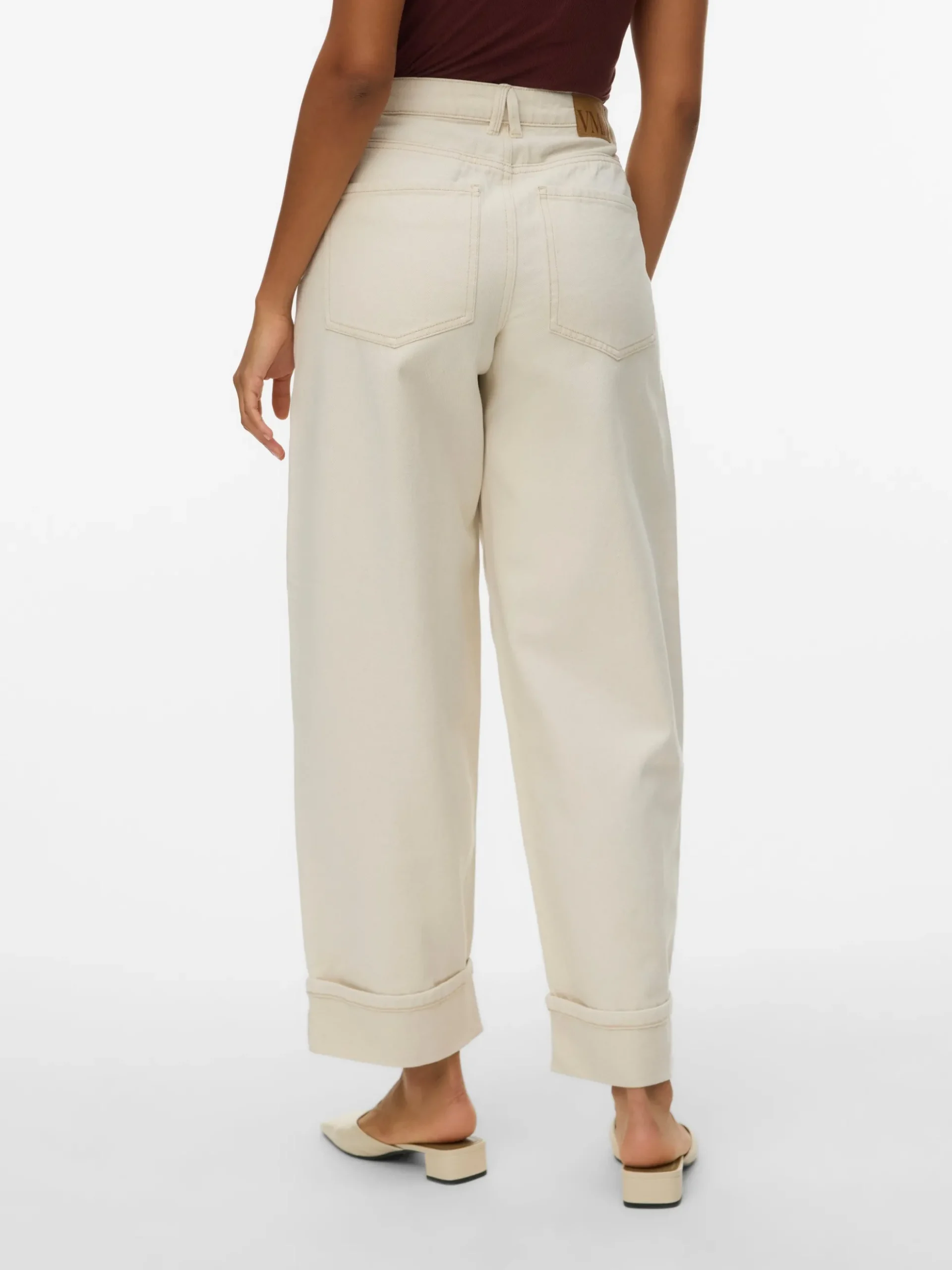 VMZELDA Hohe Taille Weiter Beinschnitt Jeans