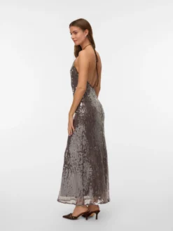VMZENIA Langes Kleid