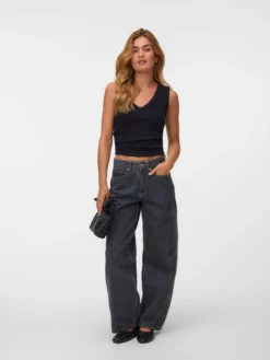 VMZOE Mid Rise Barrel Fit Jeans
